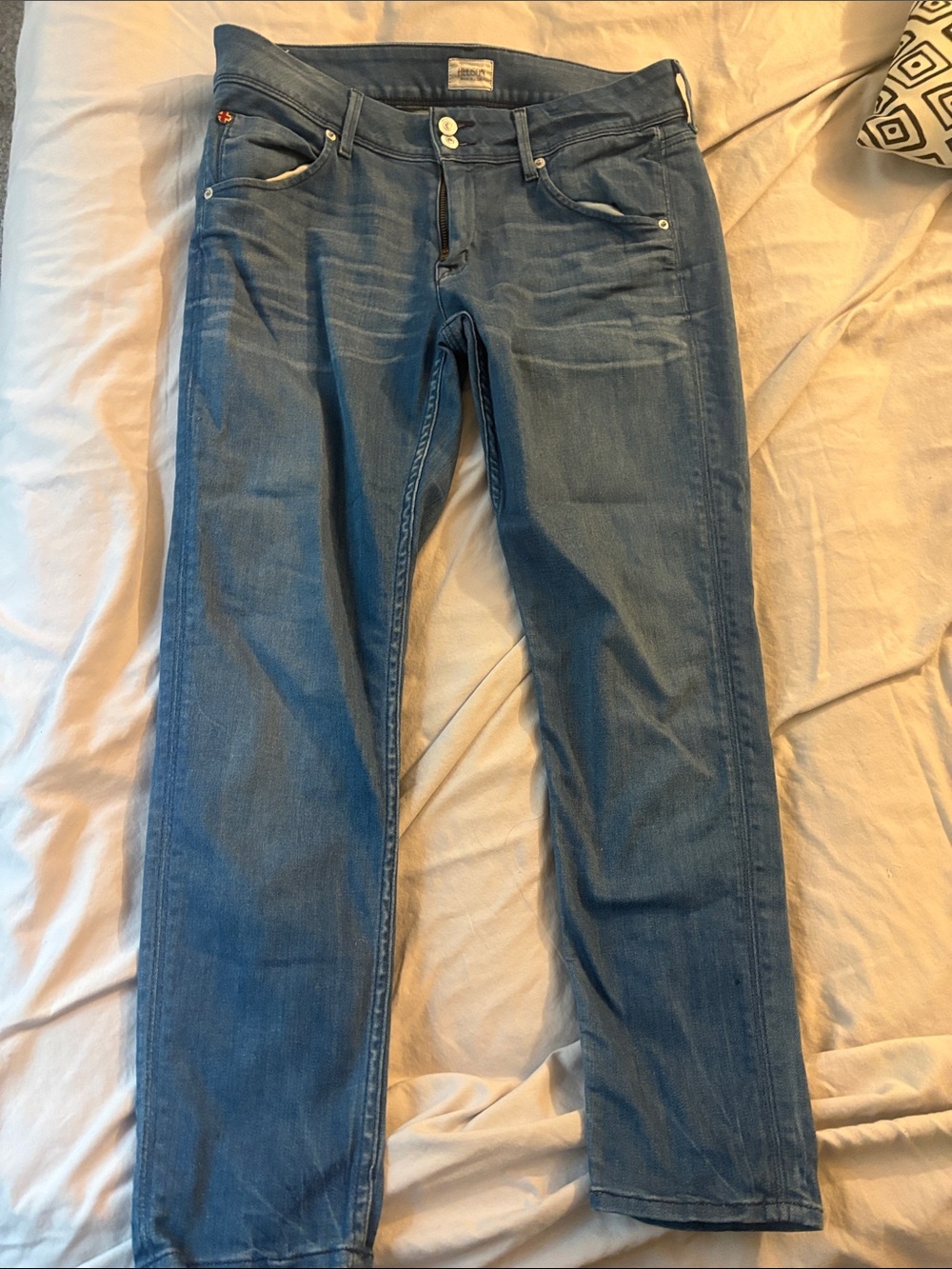 Hudson Jeans Light Blue Straight Leg Denim